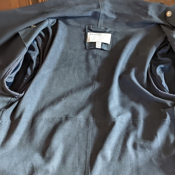 Muuba Leather Blue Jacket 8 - Picture 8 of 8